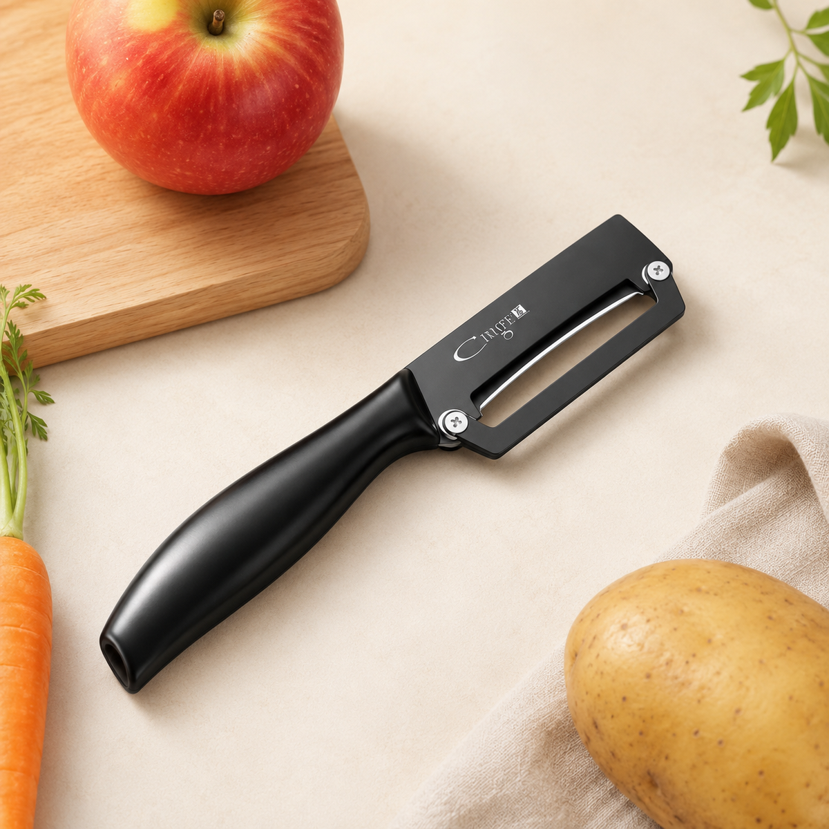 Descascador de Aço Inox para Frutas e Legumes – Viorenna