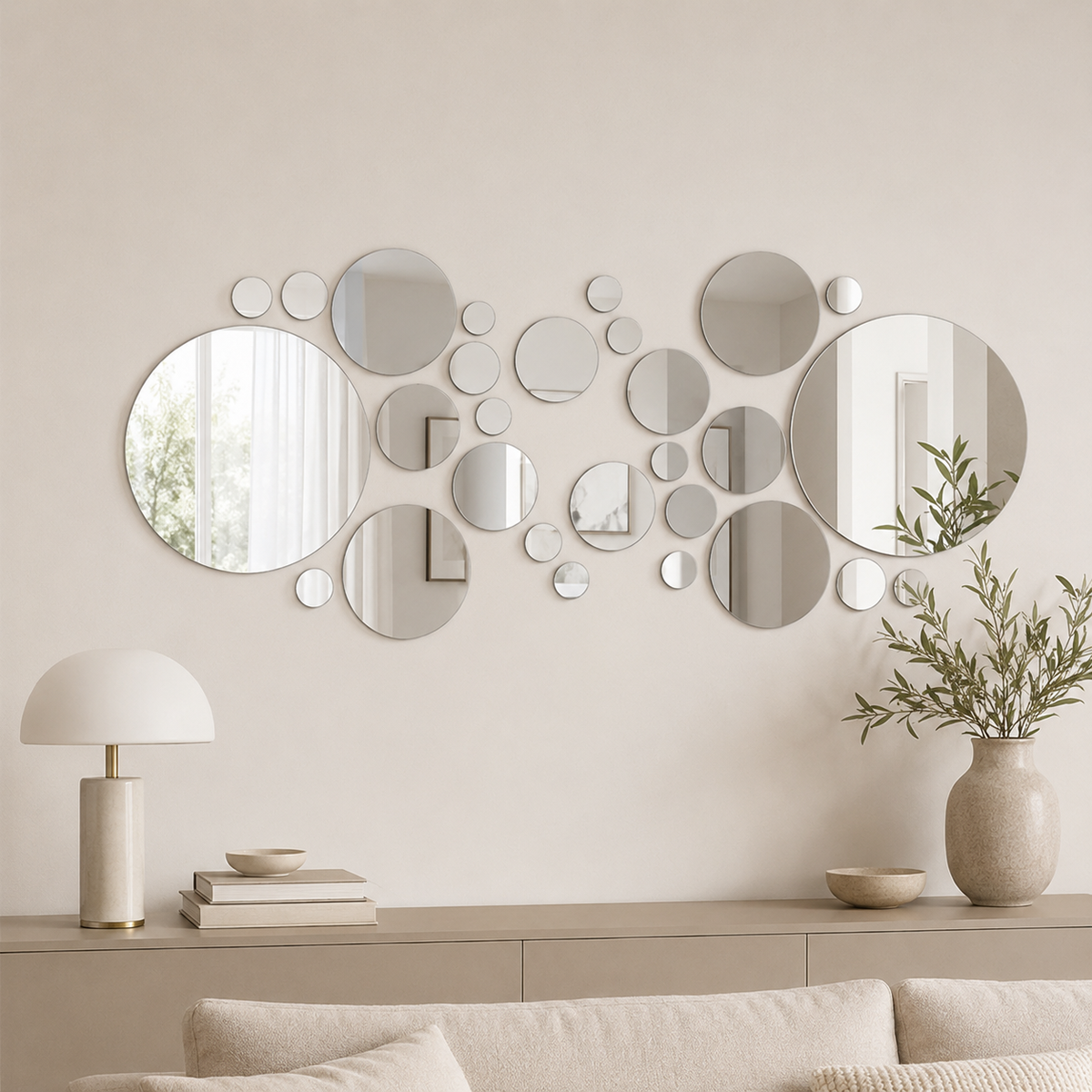 Espelhos Decorativos Redondos Adesivos – Viorenna