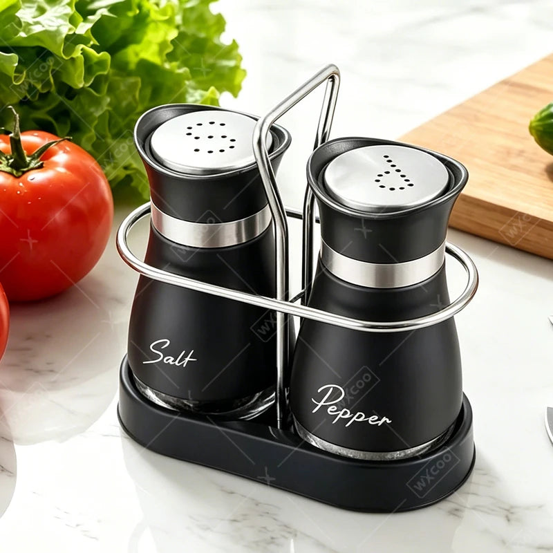 Porta Temperos de Vidro com Suporte para Cozinha em cozinha organizada