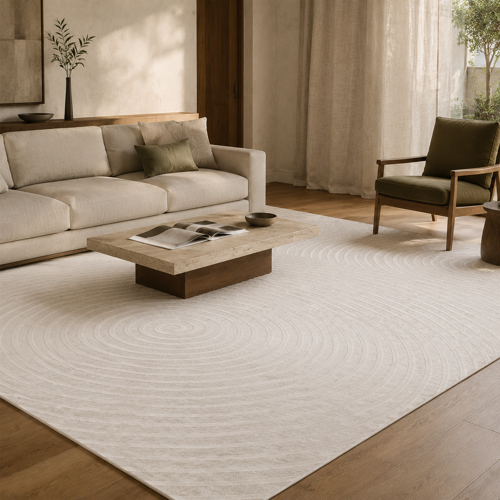 Tapete Minimalista para Sala Grande Lavável – Viorenna