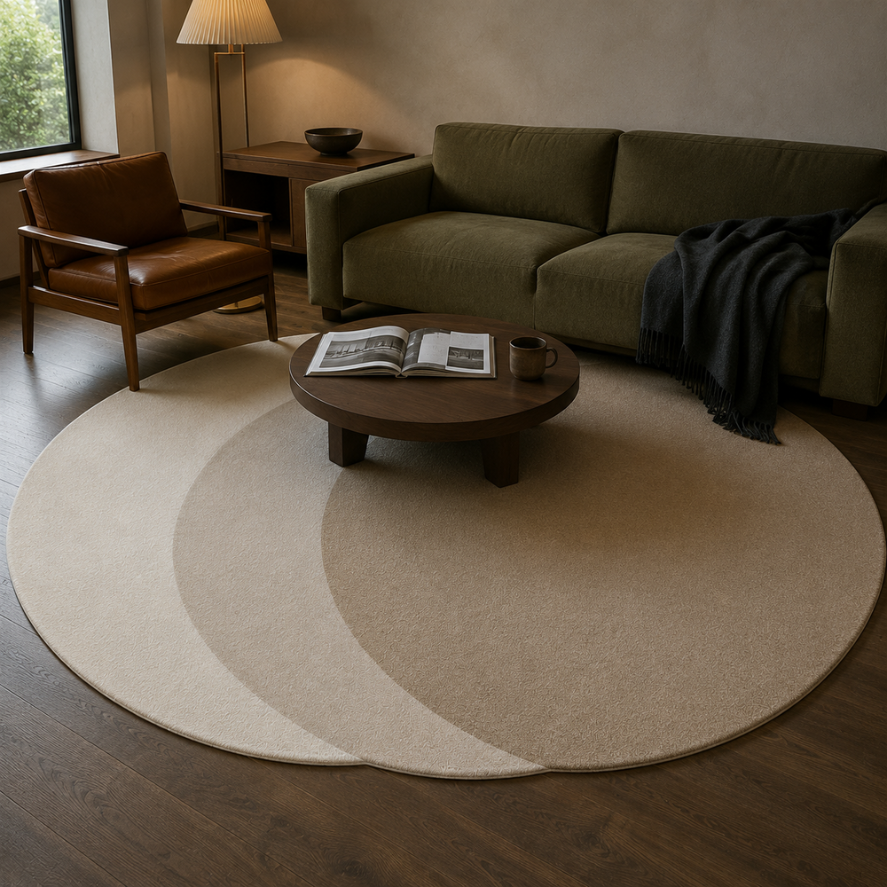 Tapete Felpudo Irregular para Sala para Sofá e Mesa de Centro – Viorenna