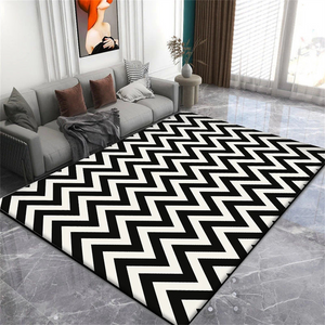 Tapete Minimalista para Sala Grande para Sofá e Mesa de Centro em ambiente decorado