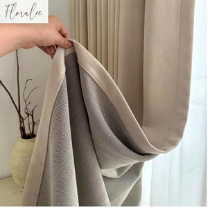 Cortina Blackout Bege em Chenille para Sala em ambiente decorado