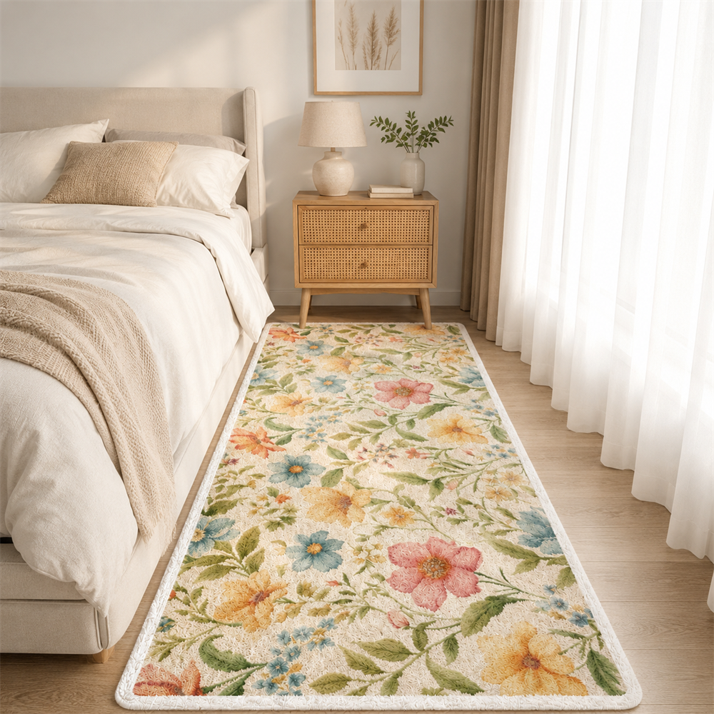 Tapete Felpudo para Sala Grande Lavável em ambiente decorado