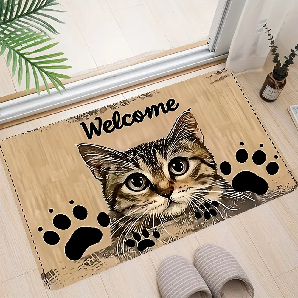 Capacho de Gato Decorativo para Entrada em ambiente decorado