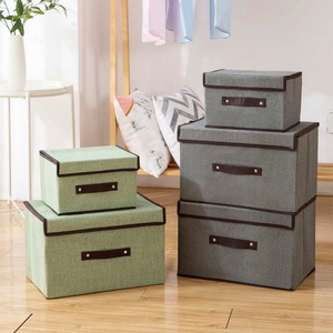 Caixa Organizadora Dobrável para Closet e Gavetas em ambiente decorado