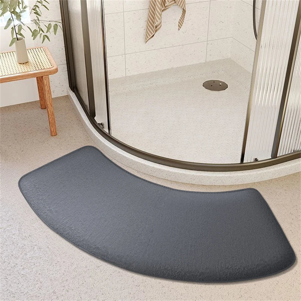 Tapete Curvo para Banheiro Absorvente e Antiderrapante em ambiente decorado