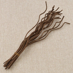 kit 20 varetas de rattan onduladas marrom para difusor de ambiente
