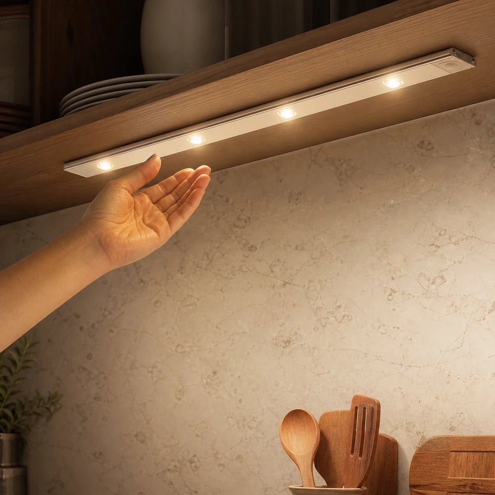 Luz para armário acionada por sensor de movimento