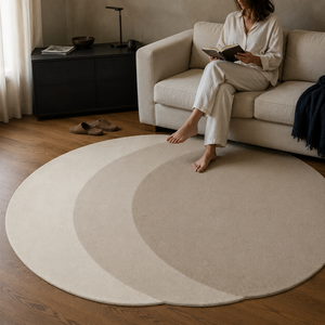 Tapete Felpudo Irregular para Sala para Sofá e Mesa de Centro – Viorenna