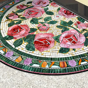 Capacho Floral para Entrada e Jardim em uso real no ambiente