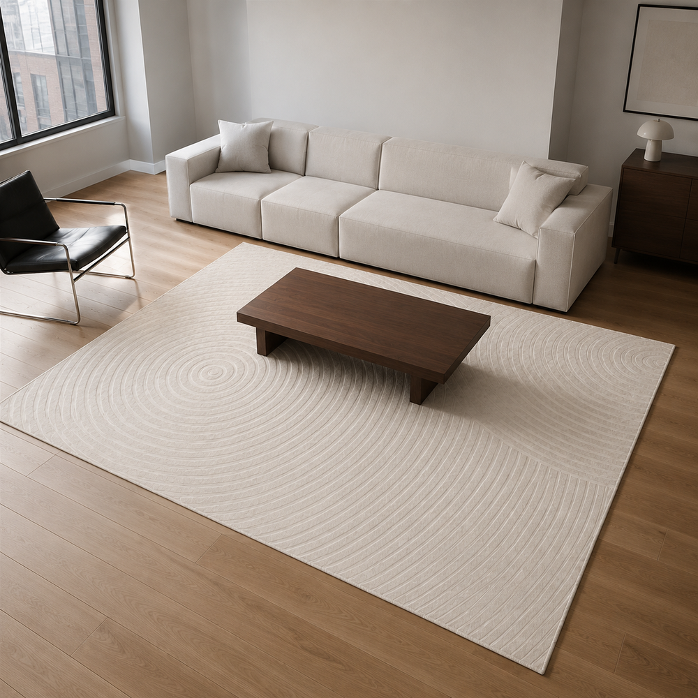 Tapete Minimalista para Sala Grande Lavável – Viorenna