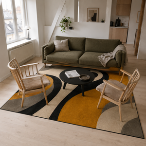 Tapete Nórdico para Sala Grande Lavável – Viorenna