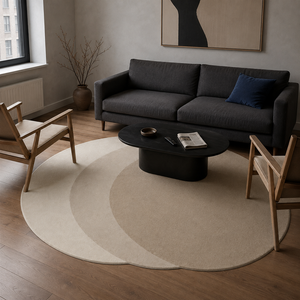 Tapete Felpudo Irregular para Sala para Sofá e Mesa de Centro – Viorenna