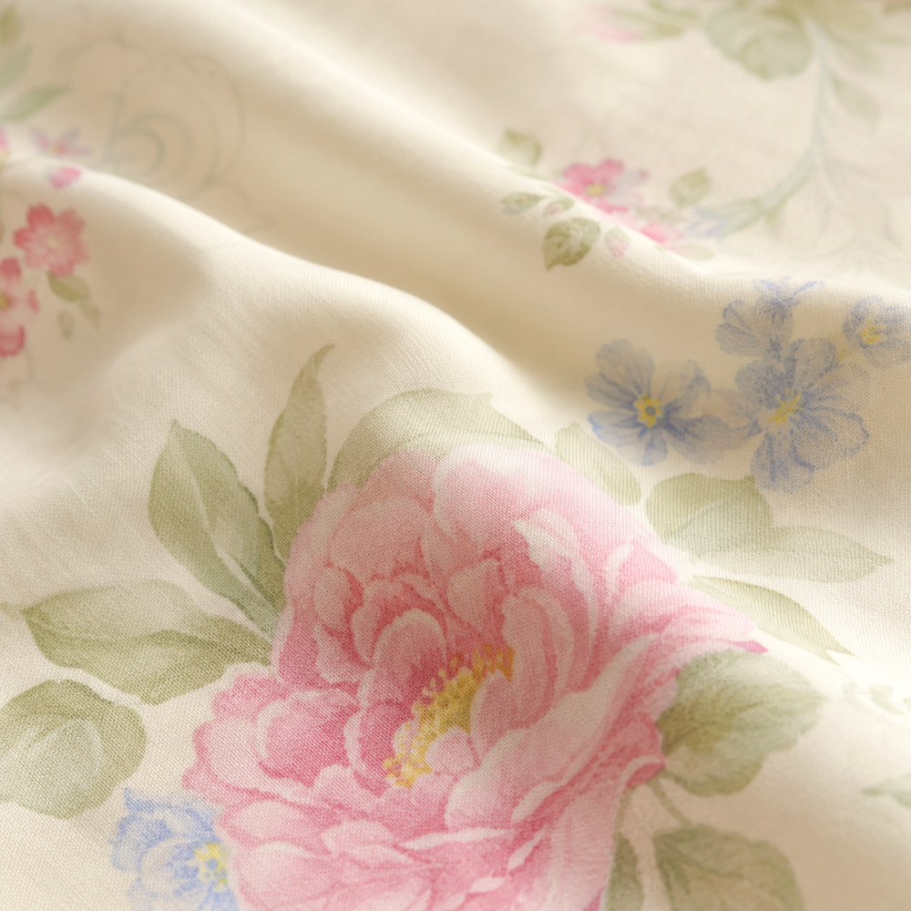 Colcha com Saia Floral para Cama Solteiro em segundo angulo funcional