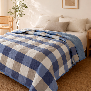 Detalhe de textura e acabamento do Colcha para Cama Solteiro Matelada com Toque Leve