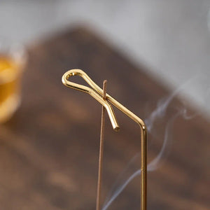 haste e gancho de metal do suporte para incenso