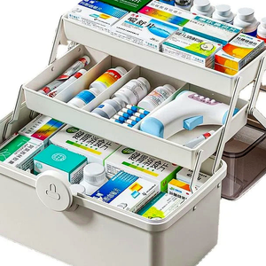 Detalhe de borda e acabamento do Caixa Organizadora Familiar para Medicamentos
