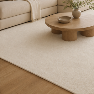 Detalhe de borda e acabamento do Tapete Minimalista para Sala Grande Antiderrapante