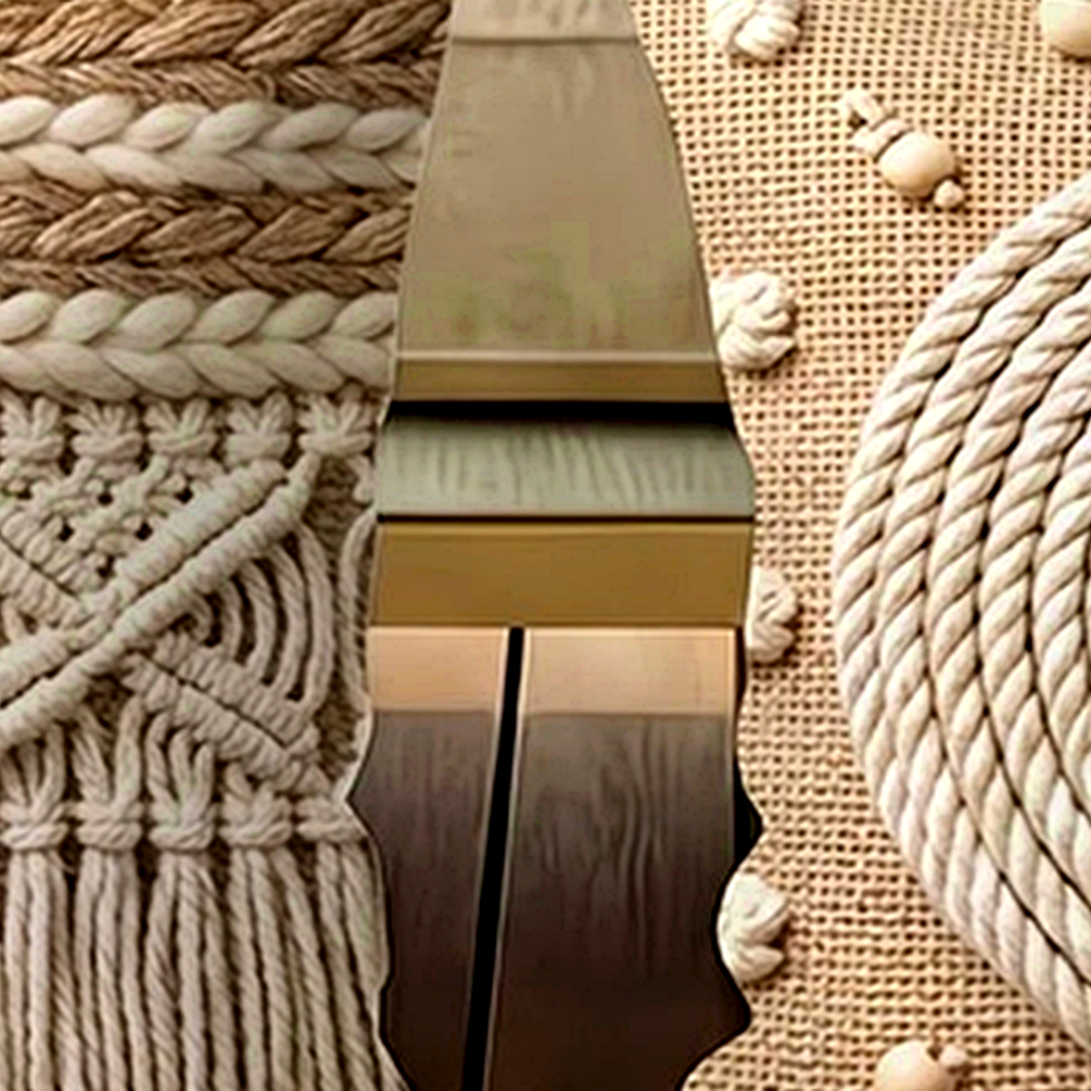 Detalhe visual do Capa de Almofada Boho Farmhouse para Sala
