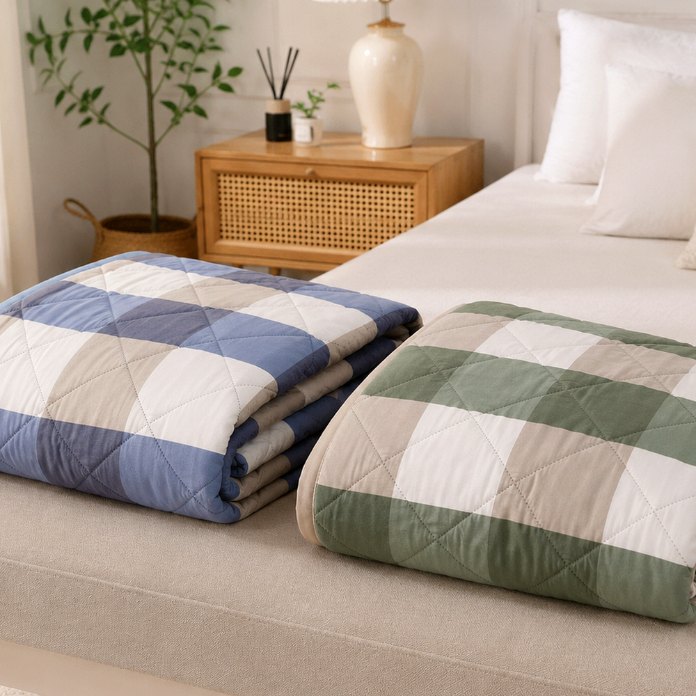 Detalhe visual do Colcha para Cama Solteiro Matelada com Toque Leve