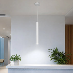 Pendente tubular LED com luz branca 6000K