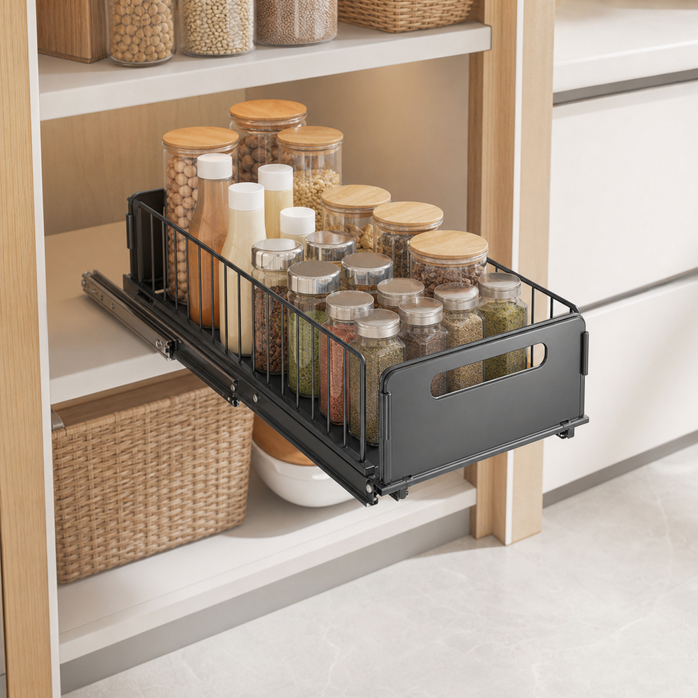 Porta Temperos Deslizante para Frascos e Condimentos - Escala / proporcao no ambiente