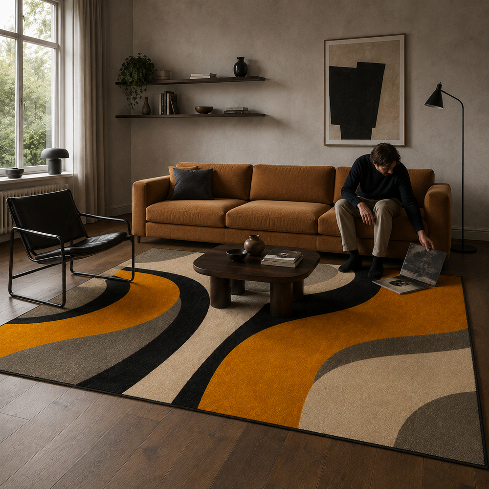 Tapete Nórdico para Sala Grande Lavável – Viorenna