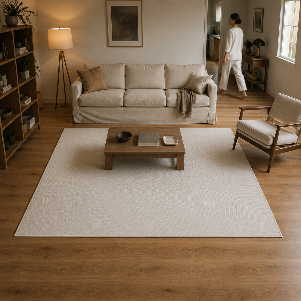 Tapete Minimalista para Sala Grande Lavável – Viorenna