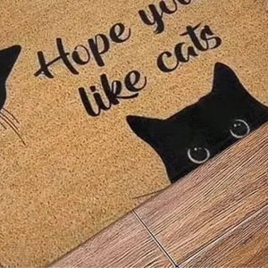Variante real do Capacho de Gato Preto Antiderrapante
