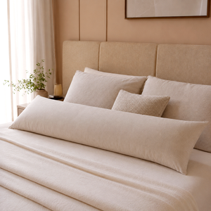 Variante real do Almofada Longa para Cama e Abraço 50x160cm