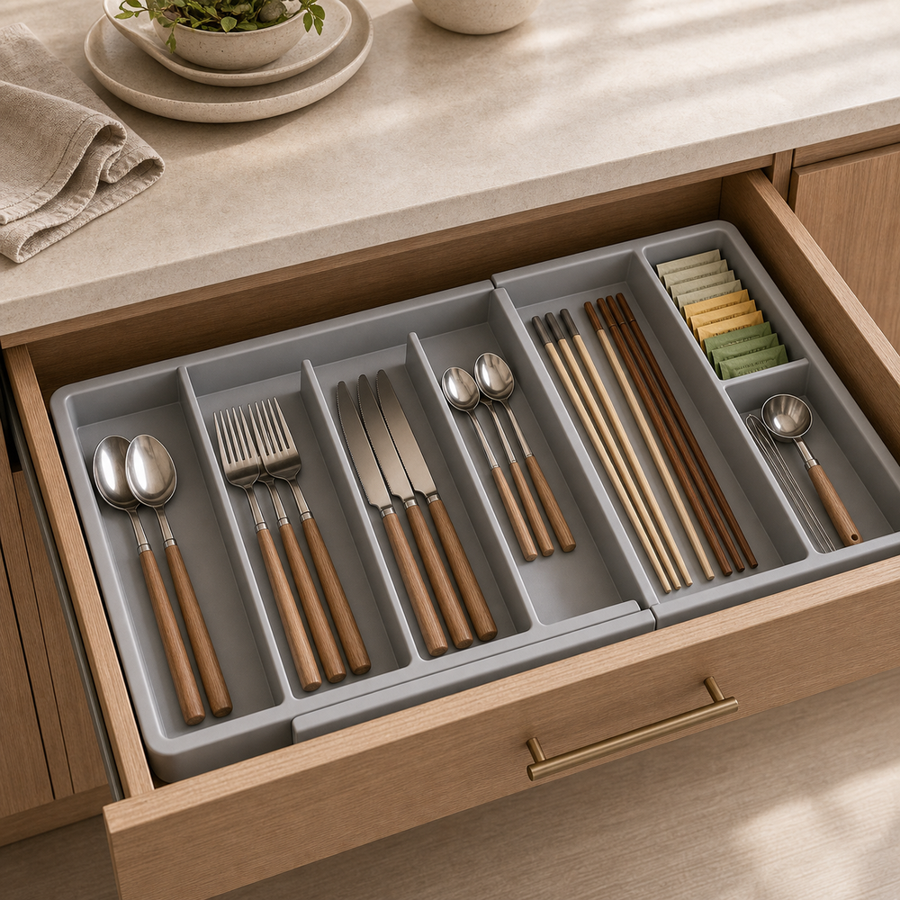 Organizador de Gaveta para Talheres e Temperos - Imagem final de conversao premium