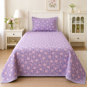 Imagem complementar do Colcha Floral Matelada para Cama Solteiro