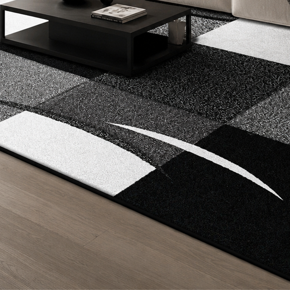 Imagem complementar do Tapete Abstrato Felpudo para Sala para Sofá e Mesa de Centro
