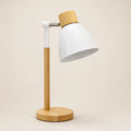 Variante Branco da luminária de mesa com cabeça giratória