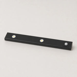 Luminária LED preta para armário de 30 cm