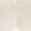 Pendente tubular branco de 1 tubo com 30 cm