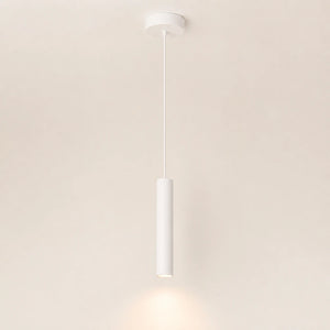 Pendente tubular branco de 1 tubo com 30 cm