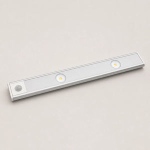 Luminária LED prata para armário de 30 cm