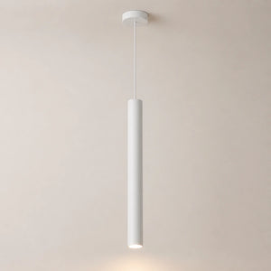 Pendente tubular branco de 1 tubo com 50 cm
