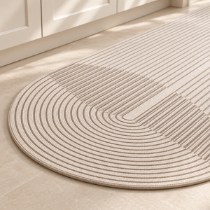 Tapete para Cozinha Absorvente com Base Antiderrapante Bege – Viorenna
