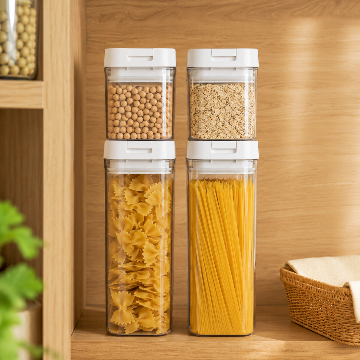 Pote Hermético para Macarrão e Mantimentos – Viorenna
