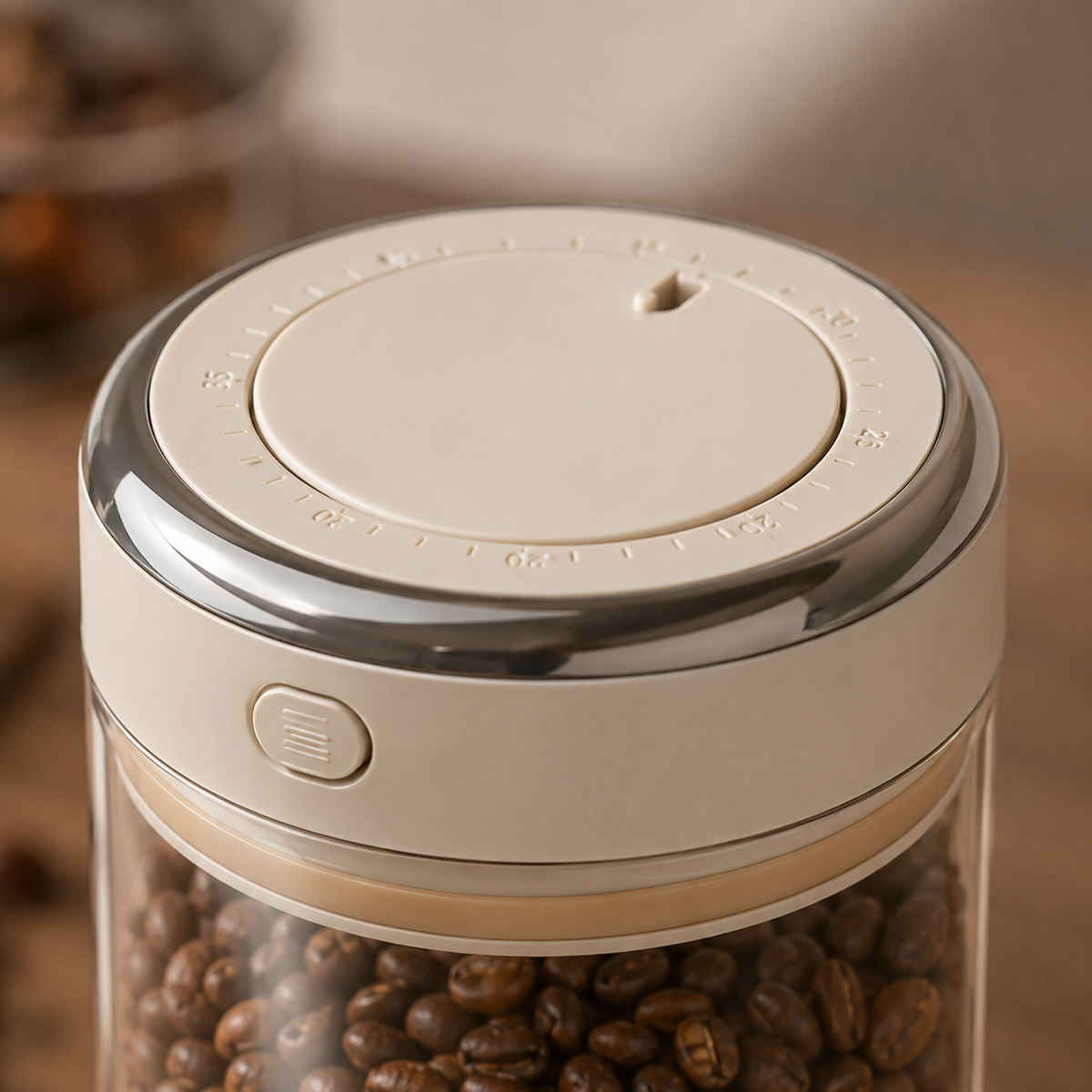 Pote Hermético de Vidro para Café com Válvula CO2 – Viorenna