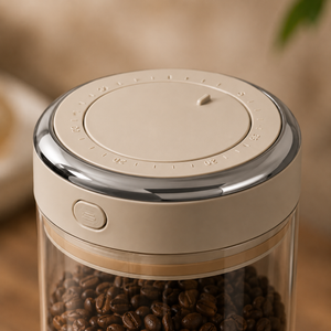 Pote Hermético de Vidro para Café com Válvula CO2 – Viorenna
