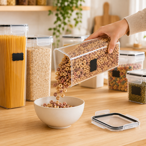 Kit de Potes Herméticos para Cozinha com Etiquetas – Viorenna