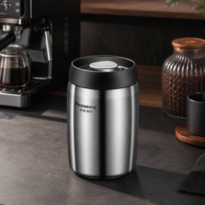 Pote Hermético em Aço Inox para Grãos e Café – Viorenna