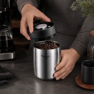 Pote Hermético em Aço Inox para Grãos e Café – Viorenna
