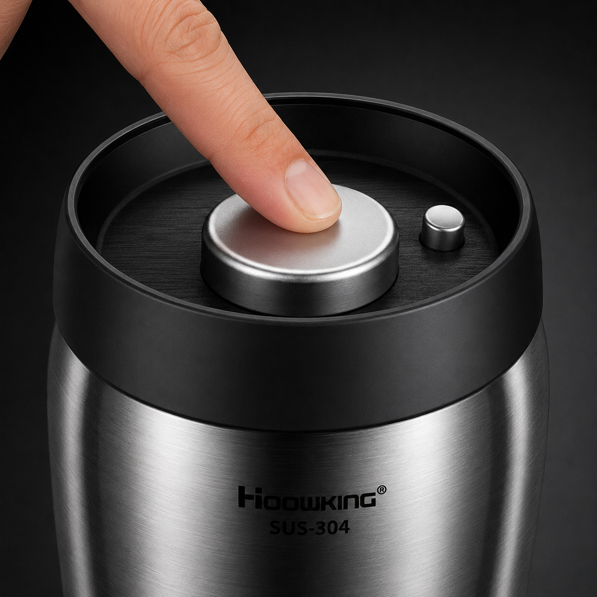 Pote Hermético em Aço Inox para Grãos e Café – Viorenna