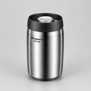 Pote Hermético em Aço Inox para Grãos e Café – Viorenna