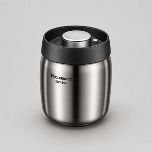 Pote Hermético em Aço Inox para Grãos e Café – Viorenna